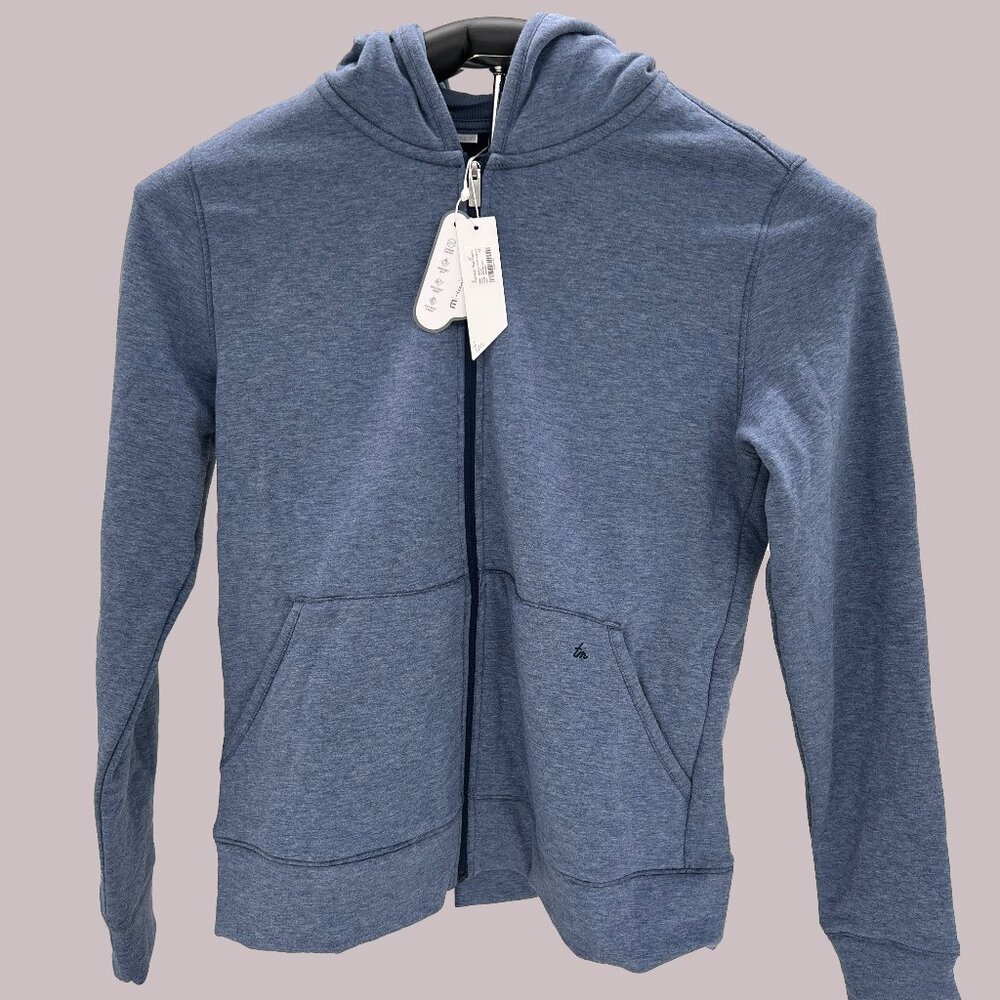 Travis Mathew Women’s Cloud Full Zip Hoodie Heather Navy XS